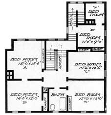 Second Story Floor Plan