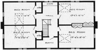 Second Floor Plans for Traditional Home