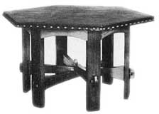 Leather Top Table